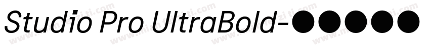 Studio Pro UltraBold字体转换